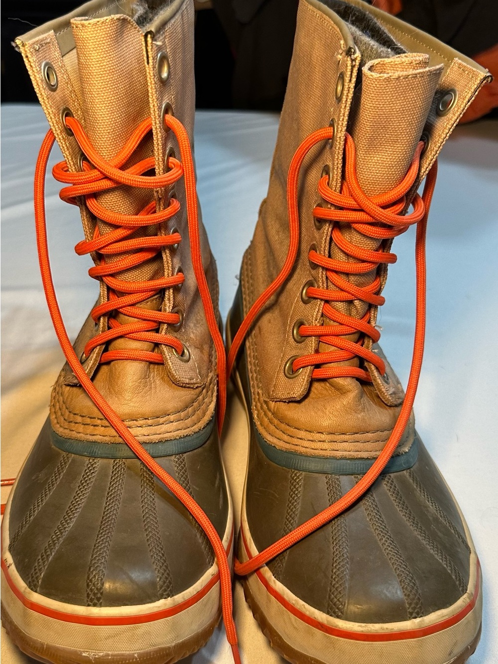 SOREL 1964 Premium CVS Waterproof Winter Duck Boots Fossil Siberia Women's 10